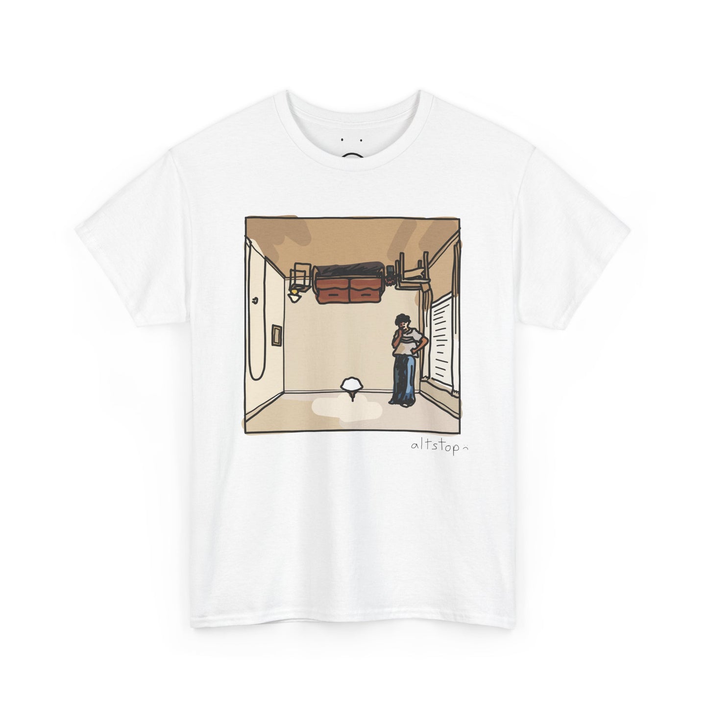 upside down house deluxe tee