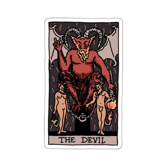 the devil tarot card sticker