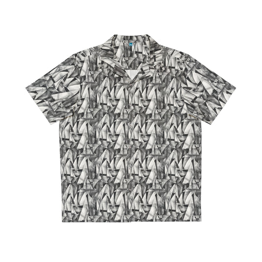 cubist sailboats hawaiian shirt