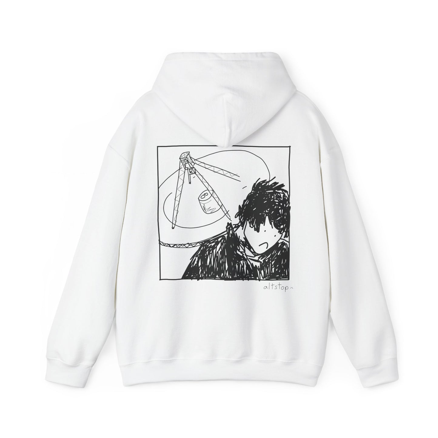 sad boi with a satellite dish hoodie