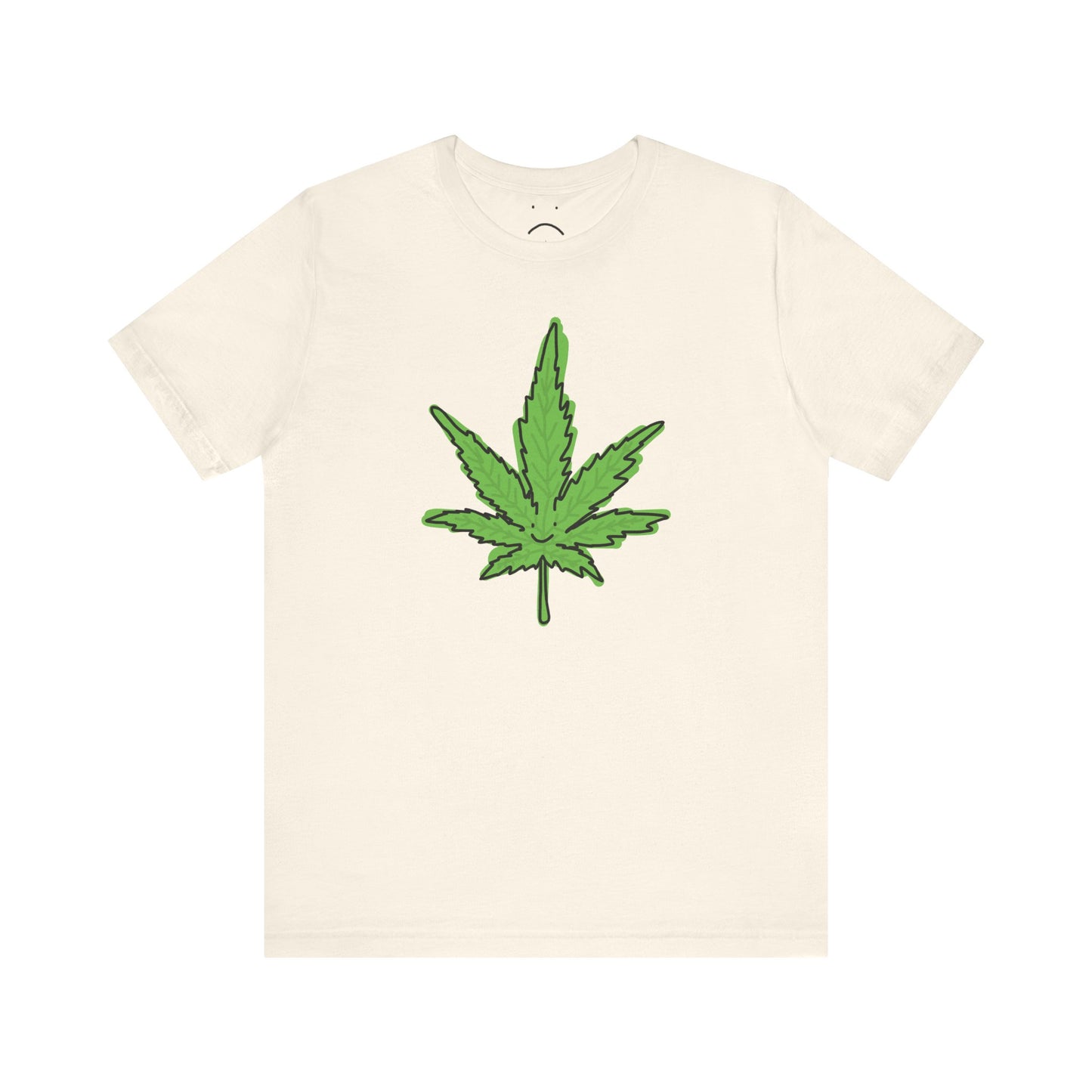 happy weed leaf tee