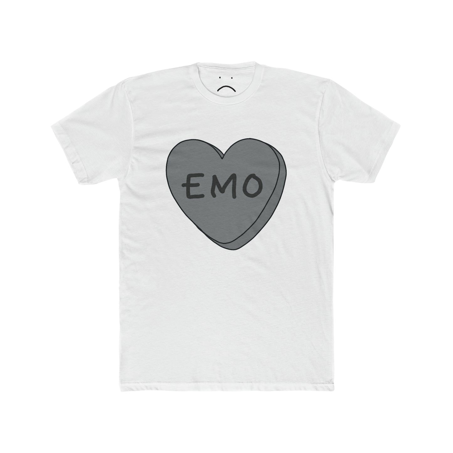 emo candy heart tee