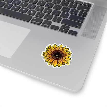 happy sunflower sticker