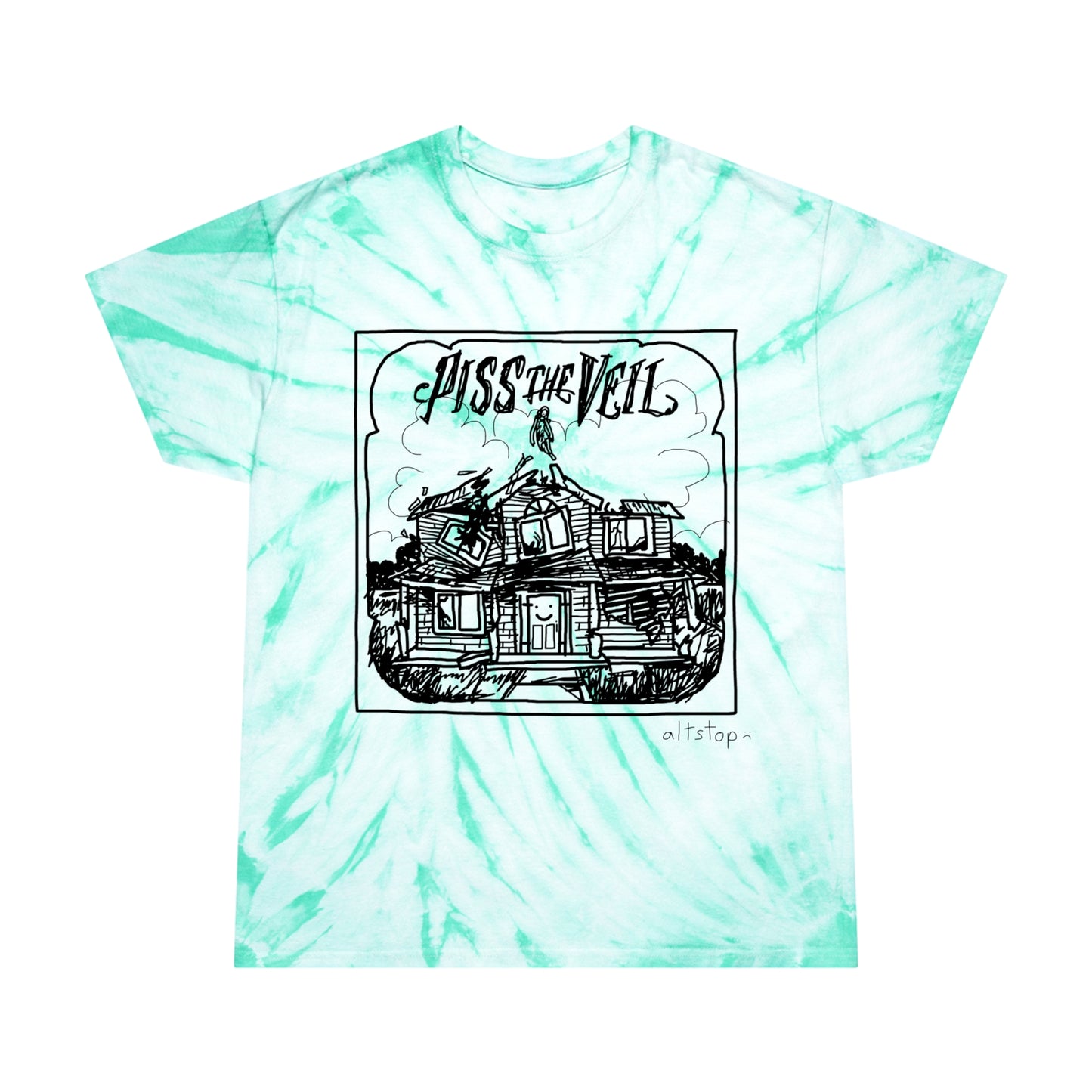 tie dye piss the veil tee