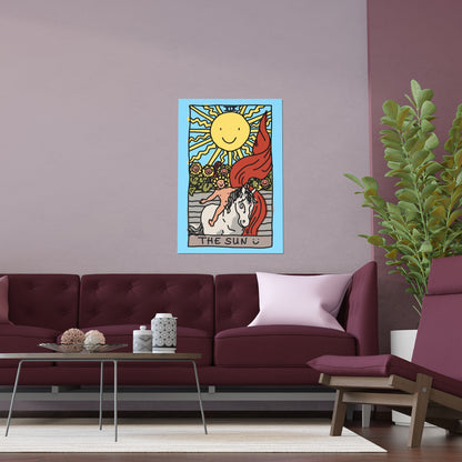 sun tarot card poster