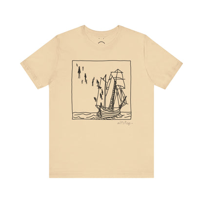boats and floating people tee