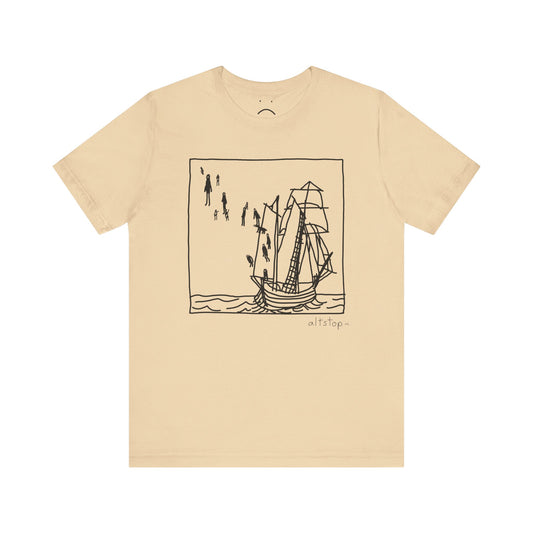 boats and floating people tee