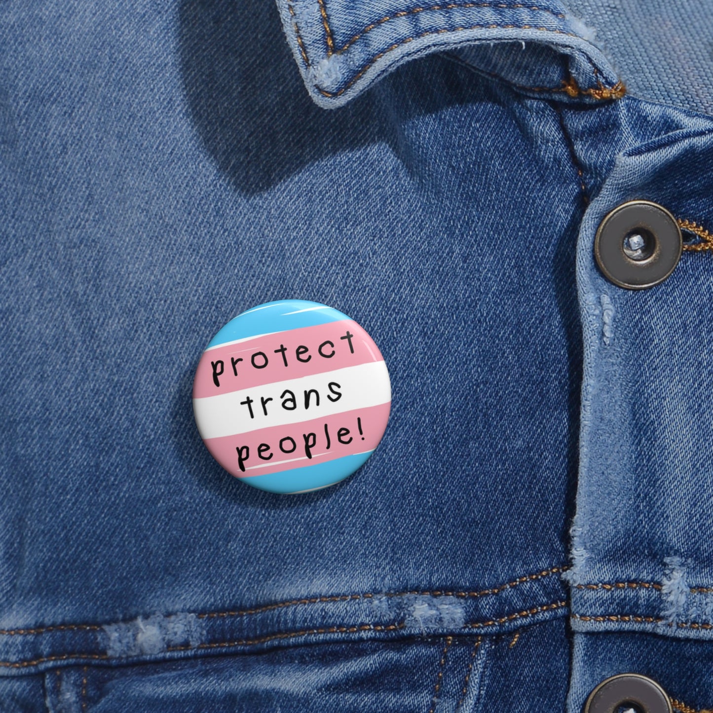 protect trans people pin