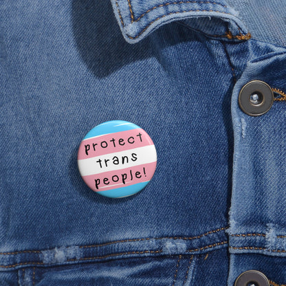 protect trans people pin