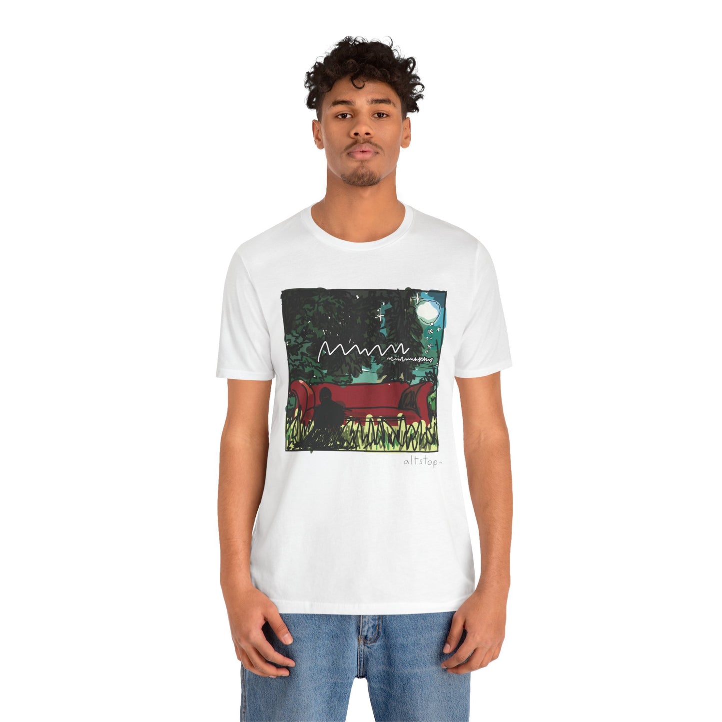 couch in the yard deluxe tee