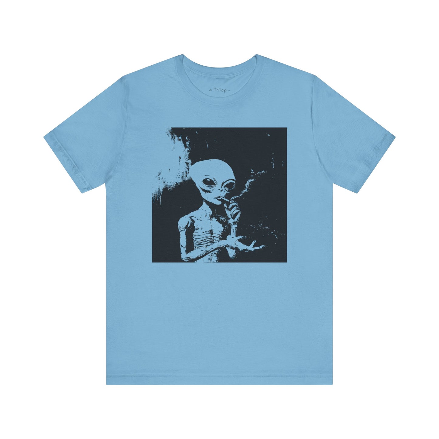 cigarette smoking alien tee #2