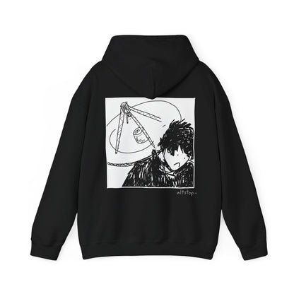 sad boi with a satellite dish hoodie