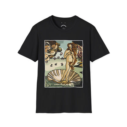 naked woman in a shell deluxe tee