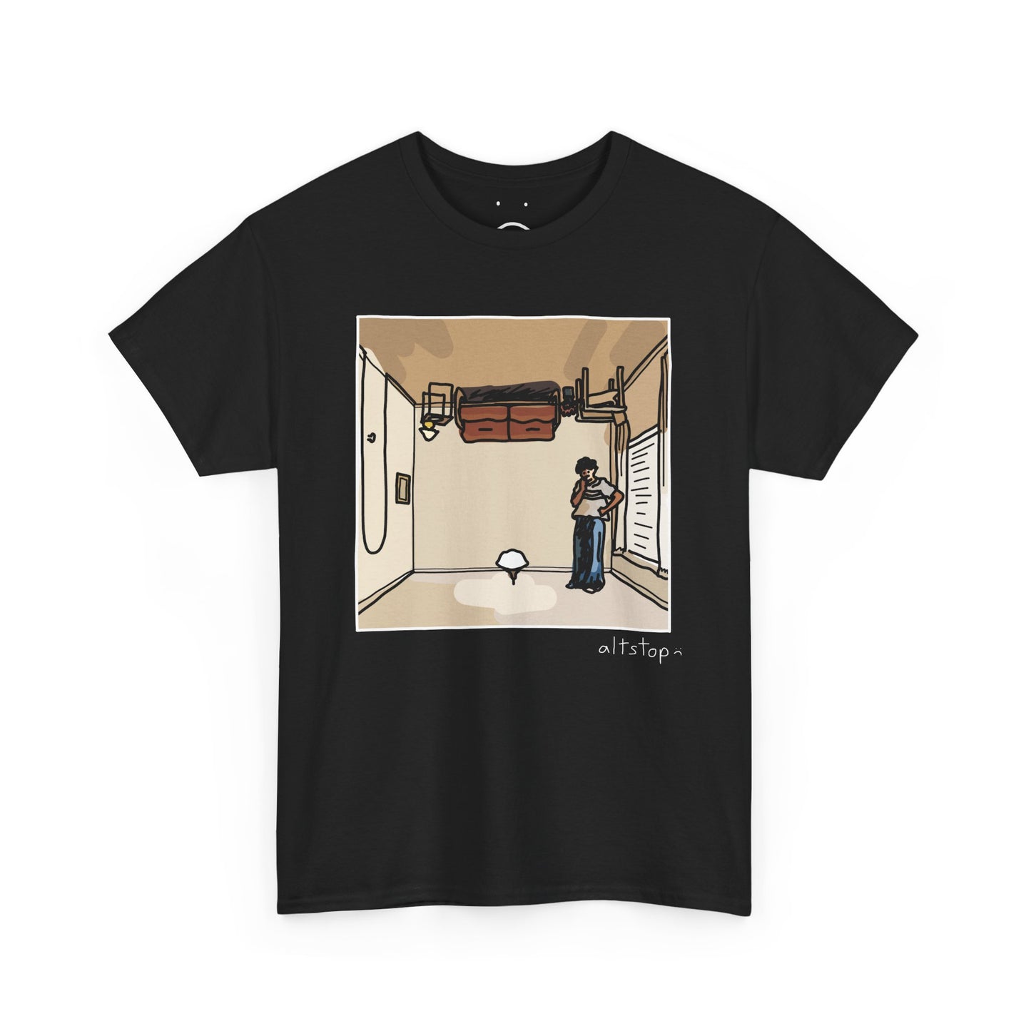 upside down house deluxe tee