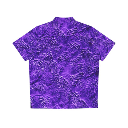 purple ripple hawaiian shirt