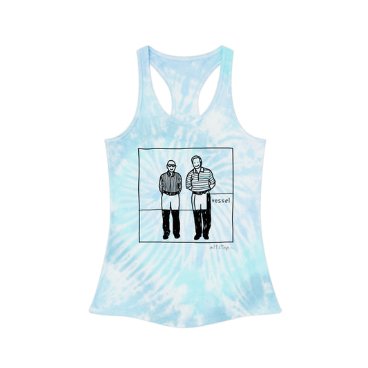 tie dye paternal grandfathers tank top