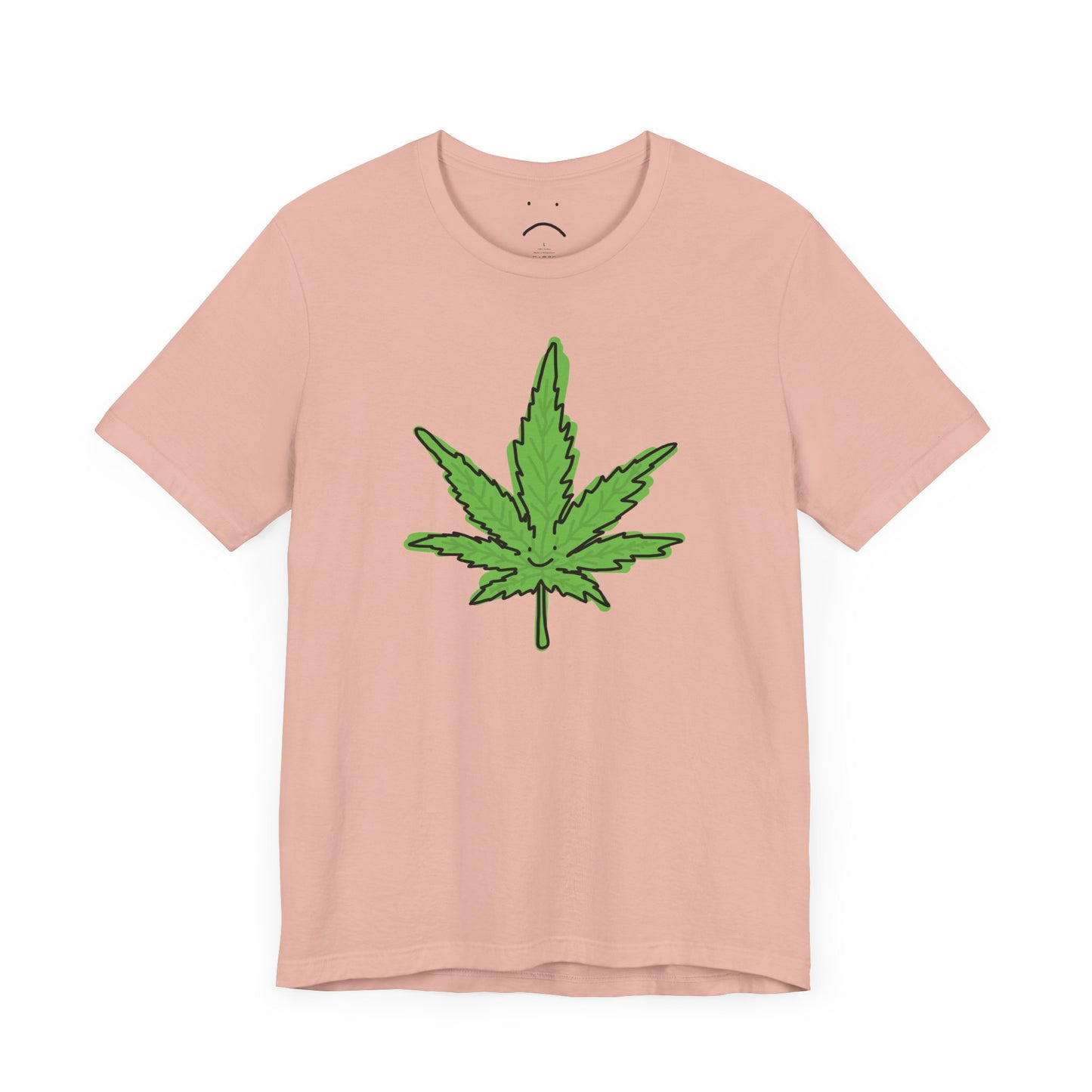 happy weed leaf tee