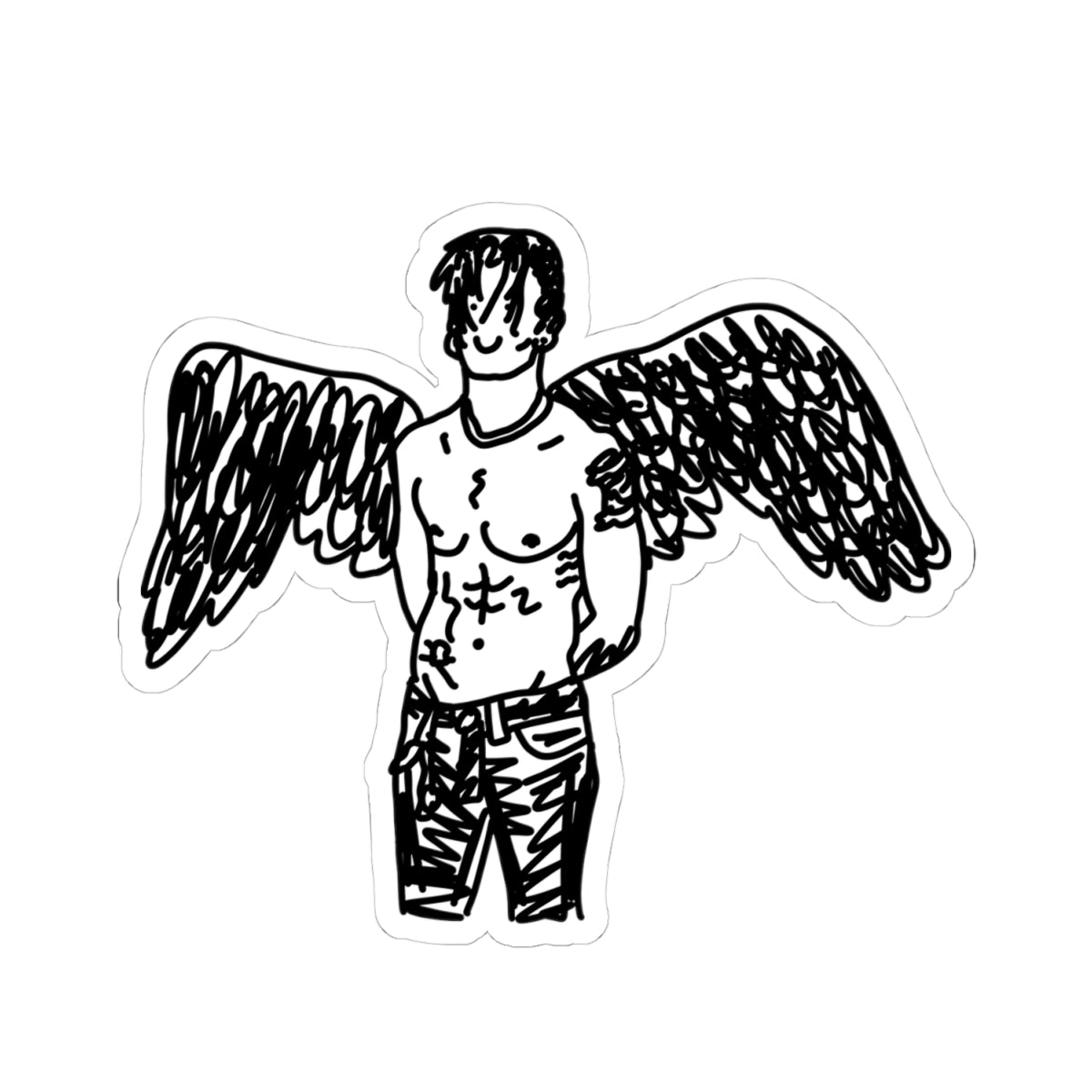 yungblung with wings sticker