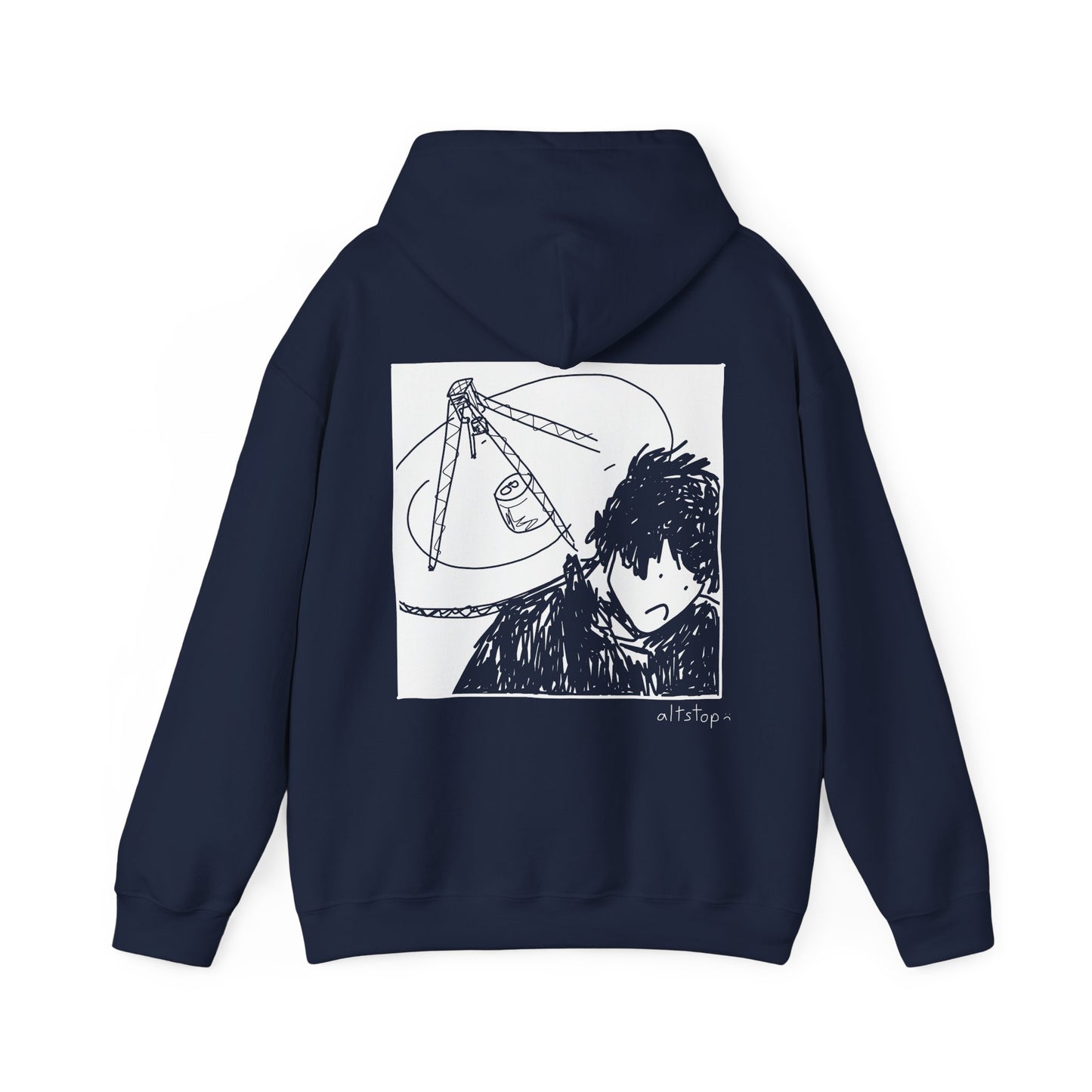 sad boi with a satellite dish hoodie