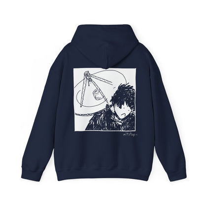 sad boi with a satellite dish hoodie