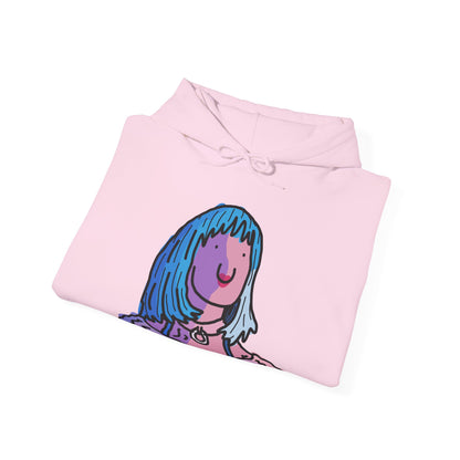 blue hair lands deluxe hoodie