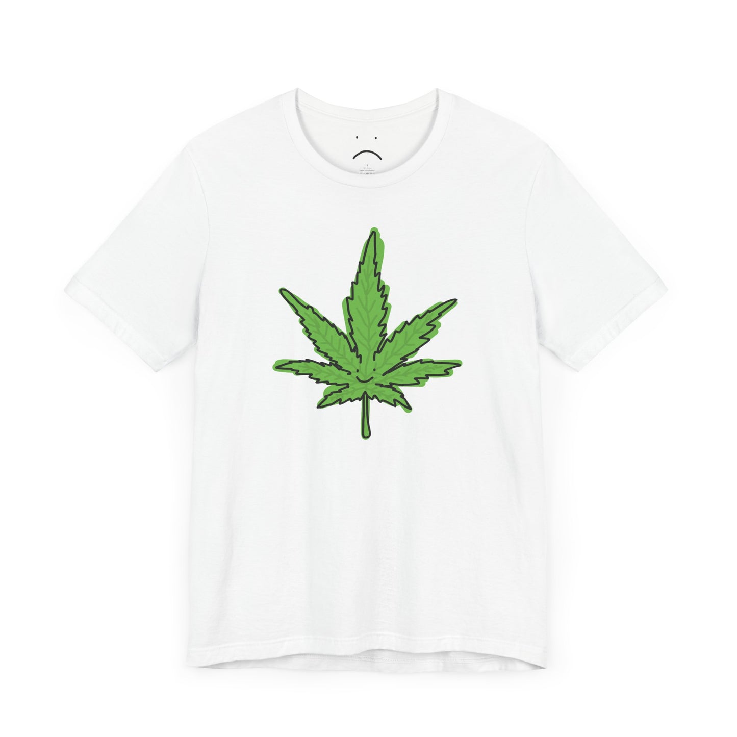 happy weed leaf tee