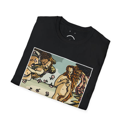 naked woman in a shell deluxe tee