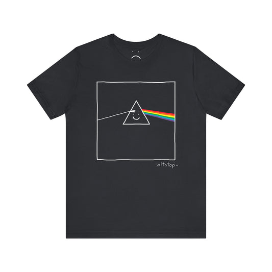 rainbow side of the triangle tee