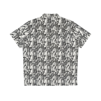 cubist sailboats hawaiian shirt