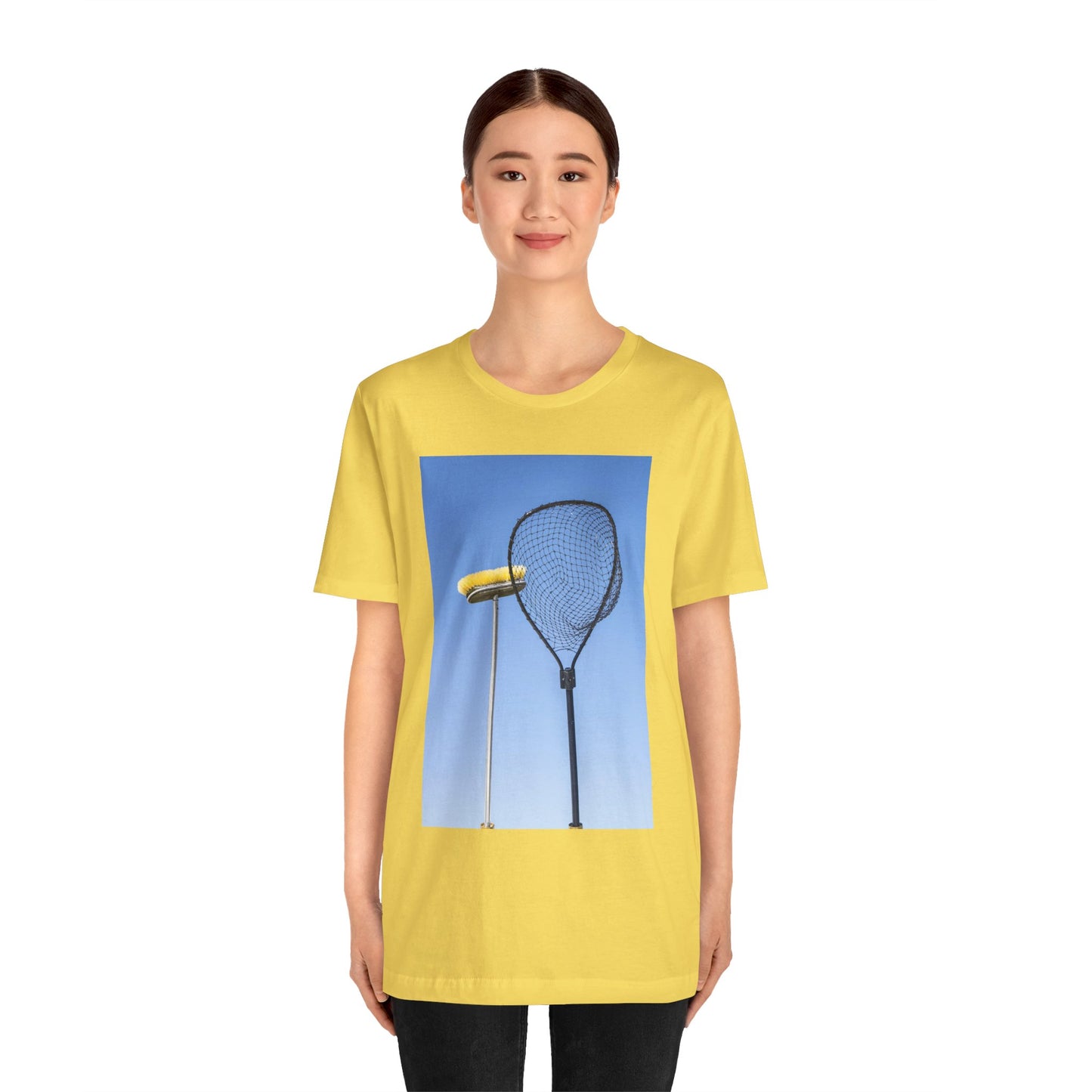 net & broom tee