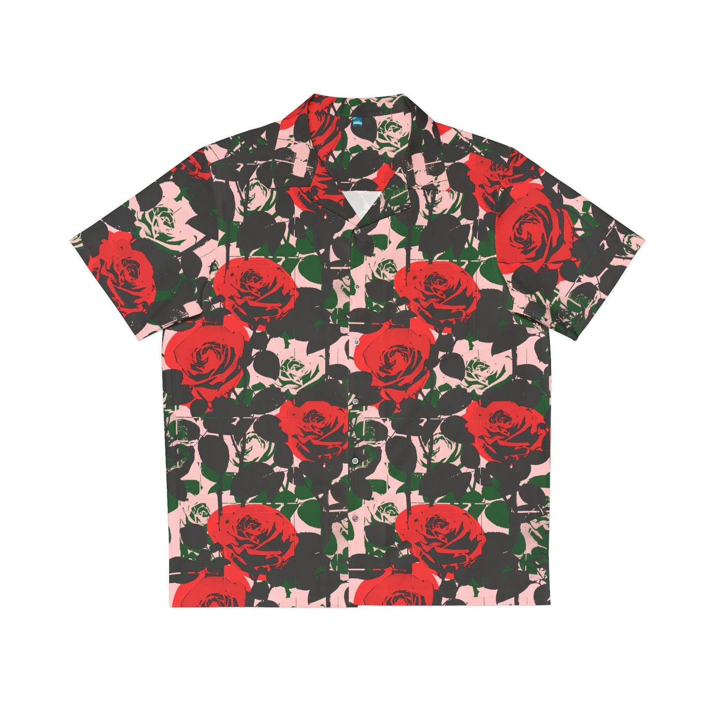 warhol roses button-down shirt #1