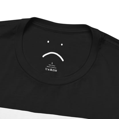girl in a mask with a tall spooky fella tee