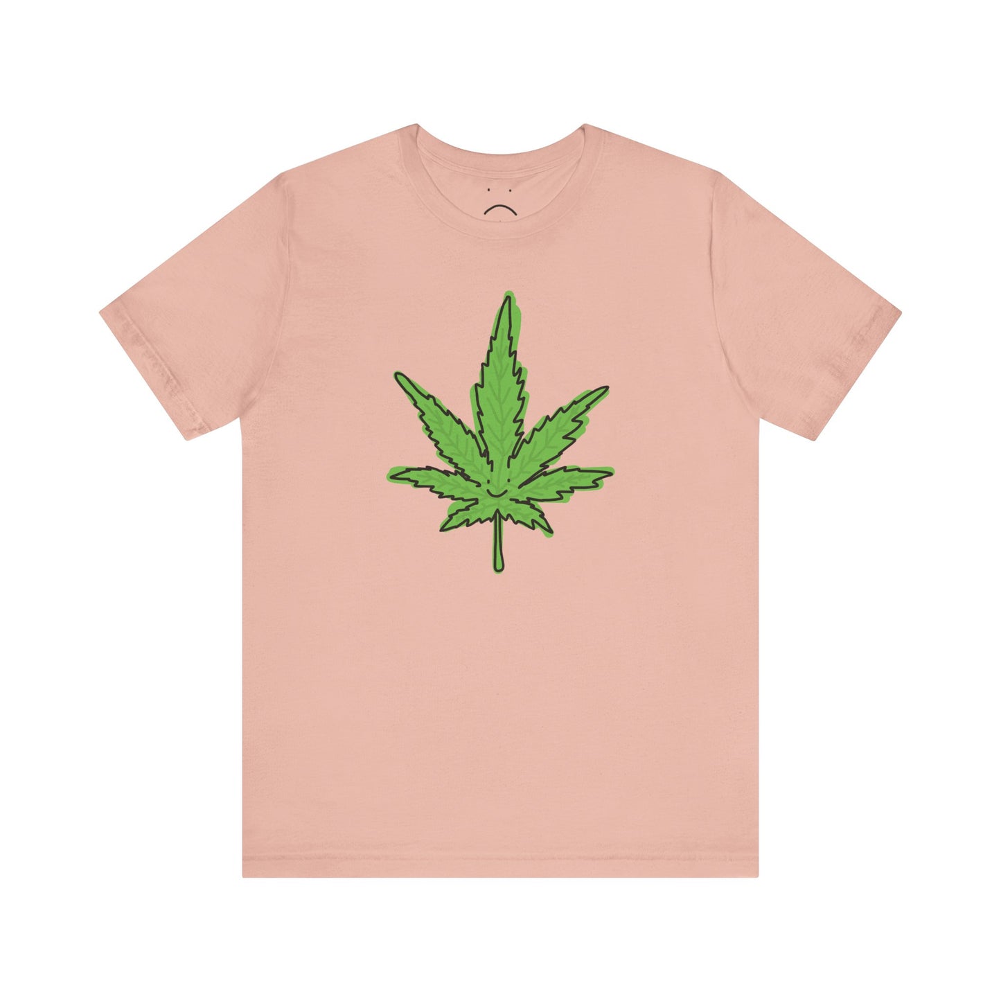 happy weed leaf tee