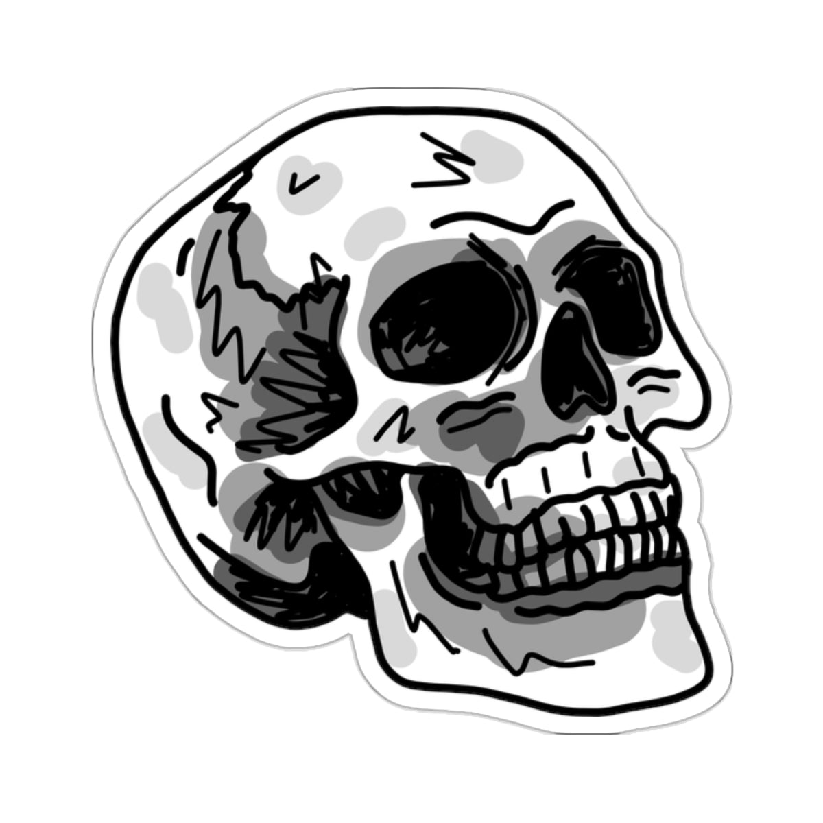 happy skull sticker #2