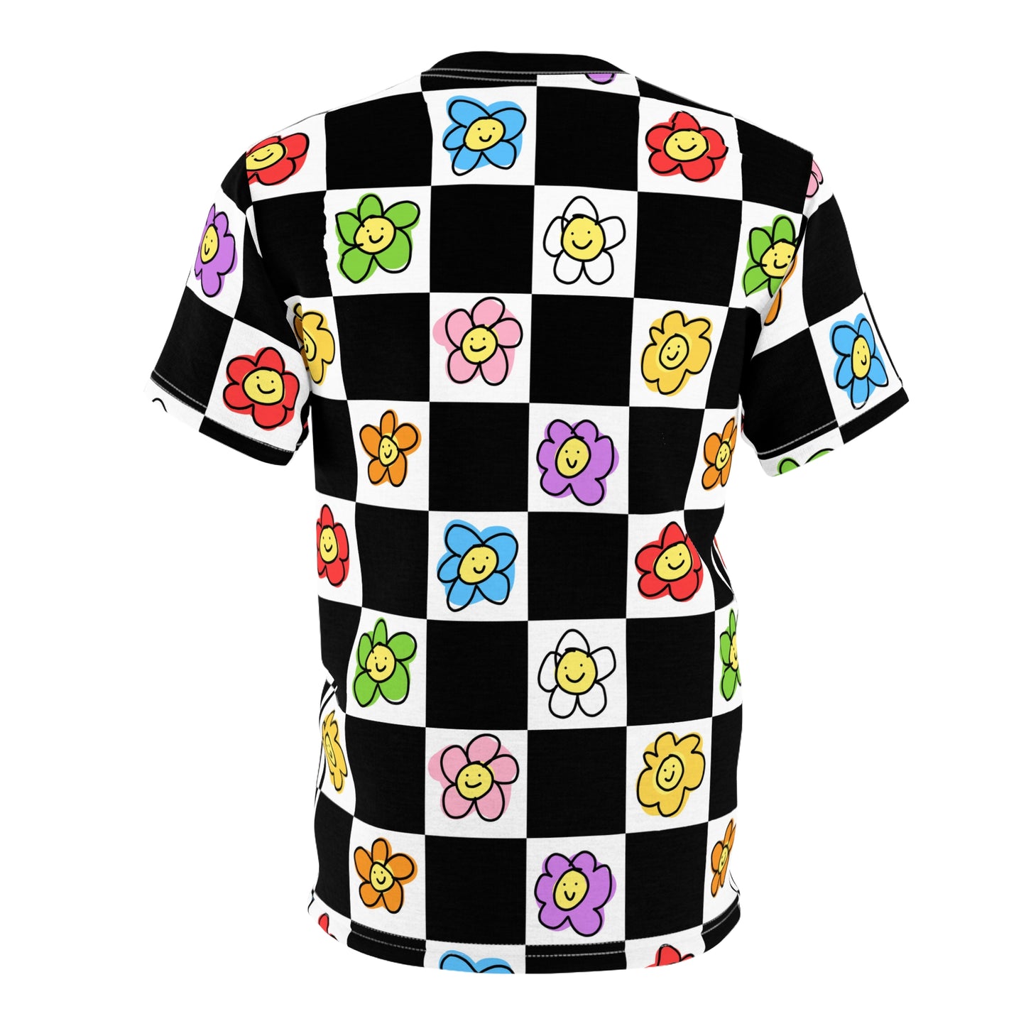 happy flower grid tee