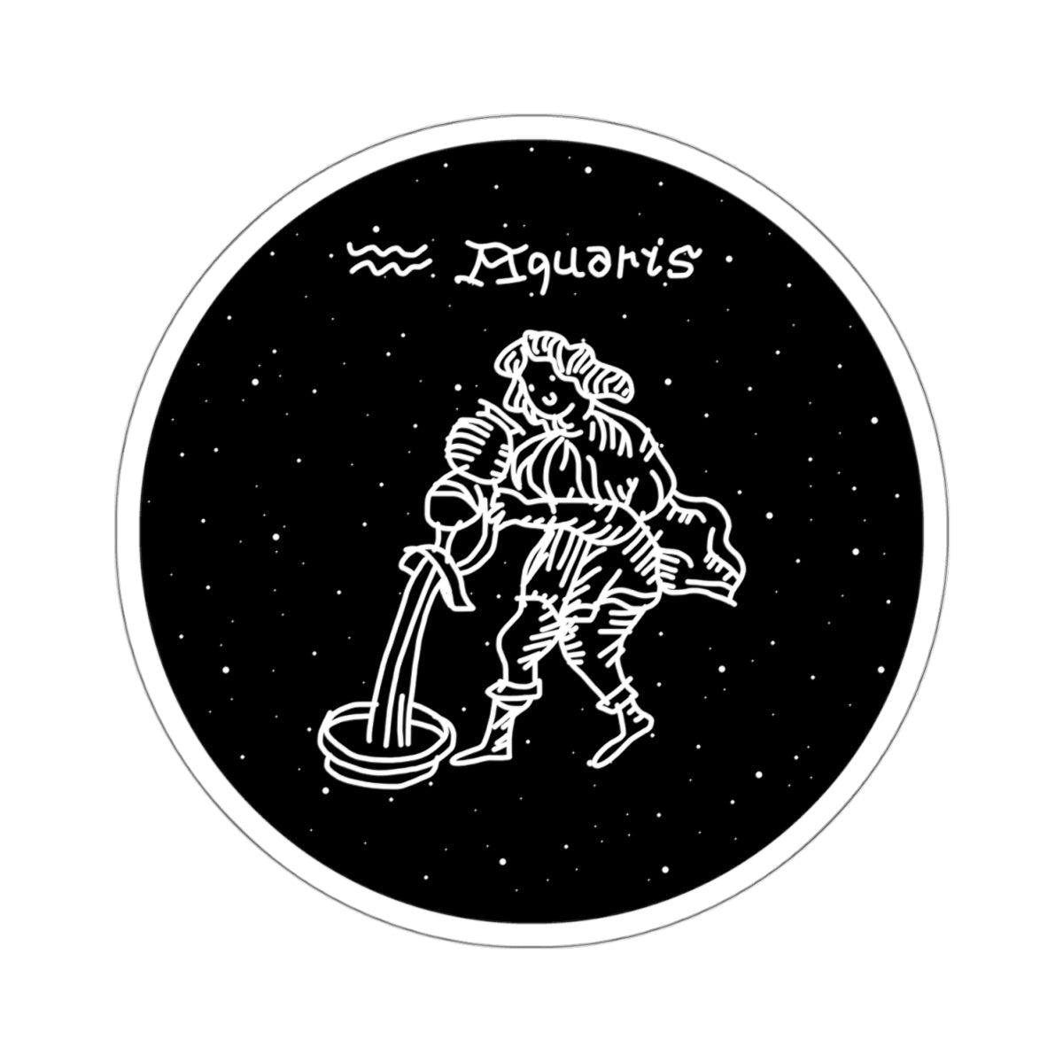 aquarius zodiac sticker