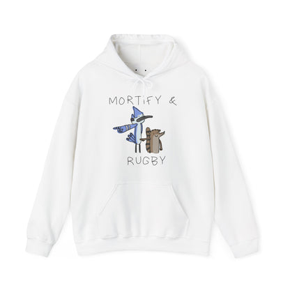 mortify and rugby hoodie