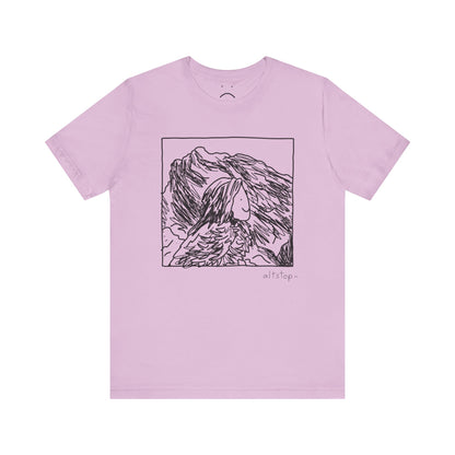 blue hair lands tee