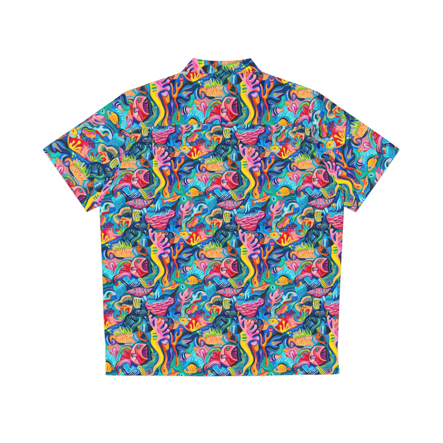 crazy coral hawaiian shirt