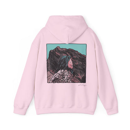 blue hair lands deluxe hoodie