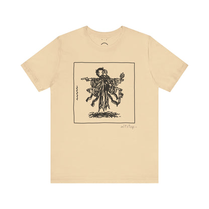 four-handed floating knight tee