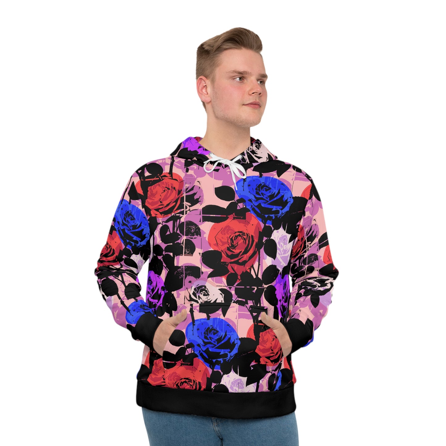 warhol roses hoodie