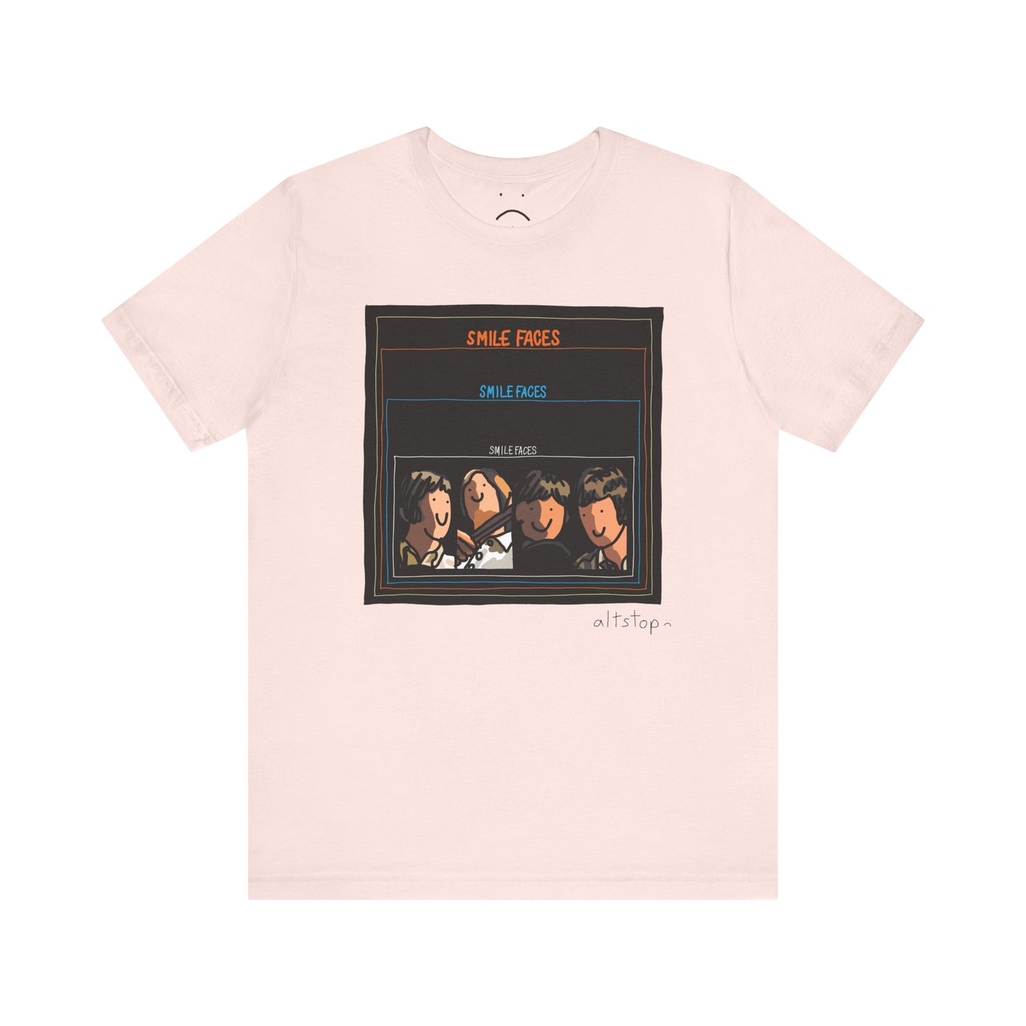 smile faces deluxe tee