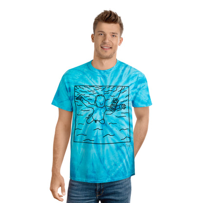 tie dye baby in the pool tee