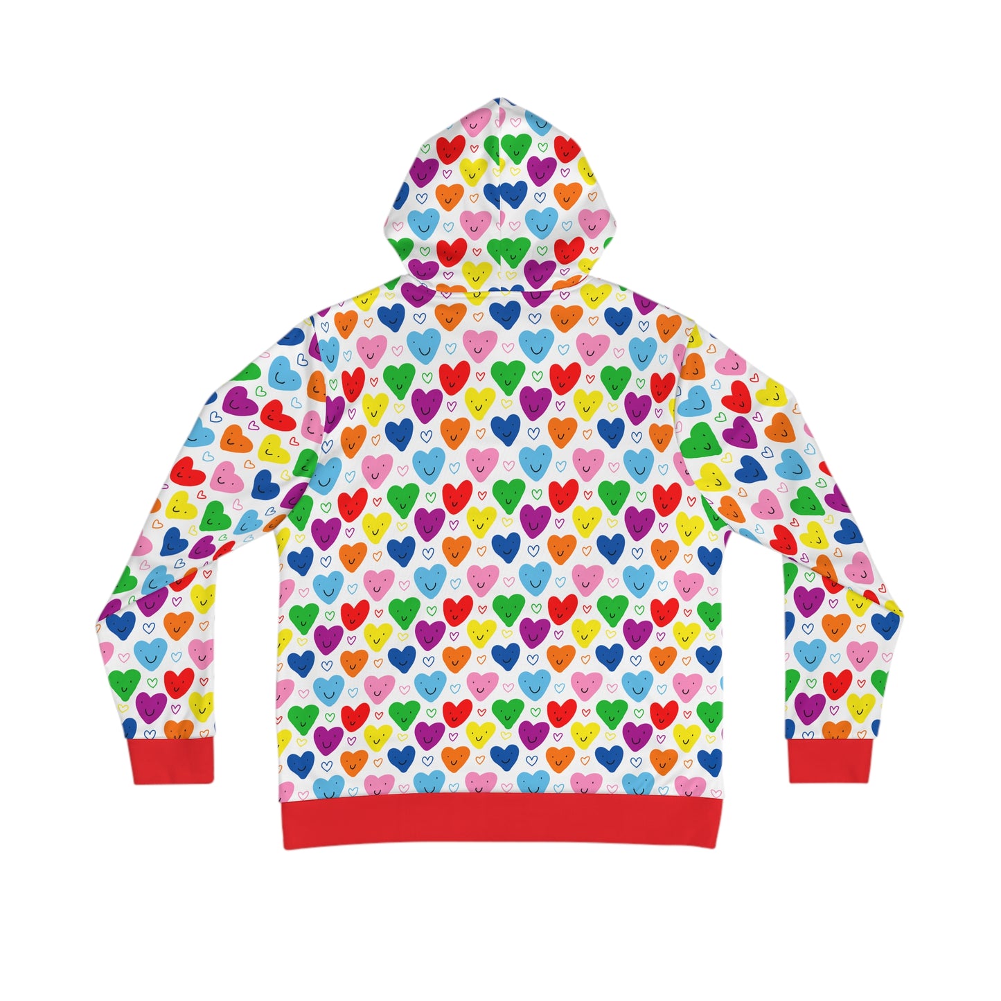 rainbow hearts hoodie