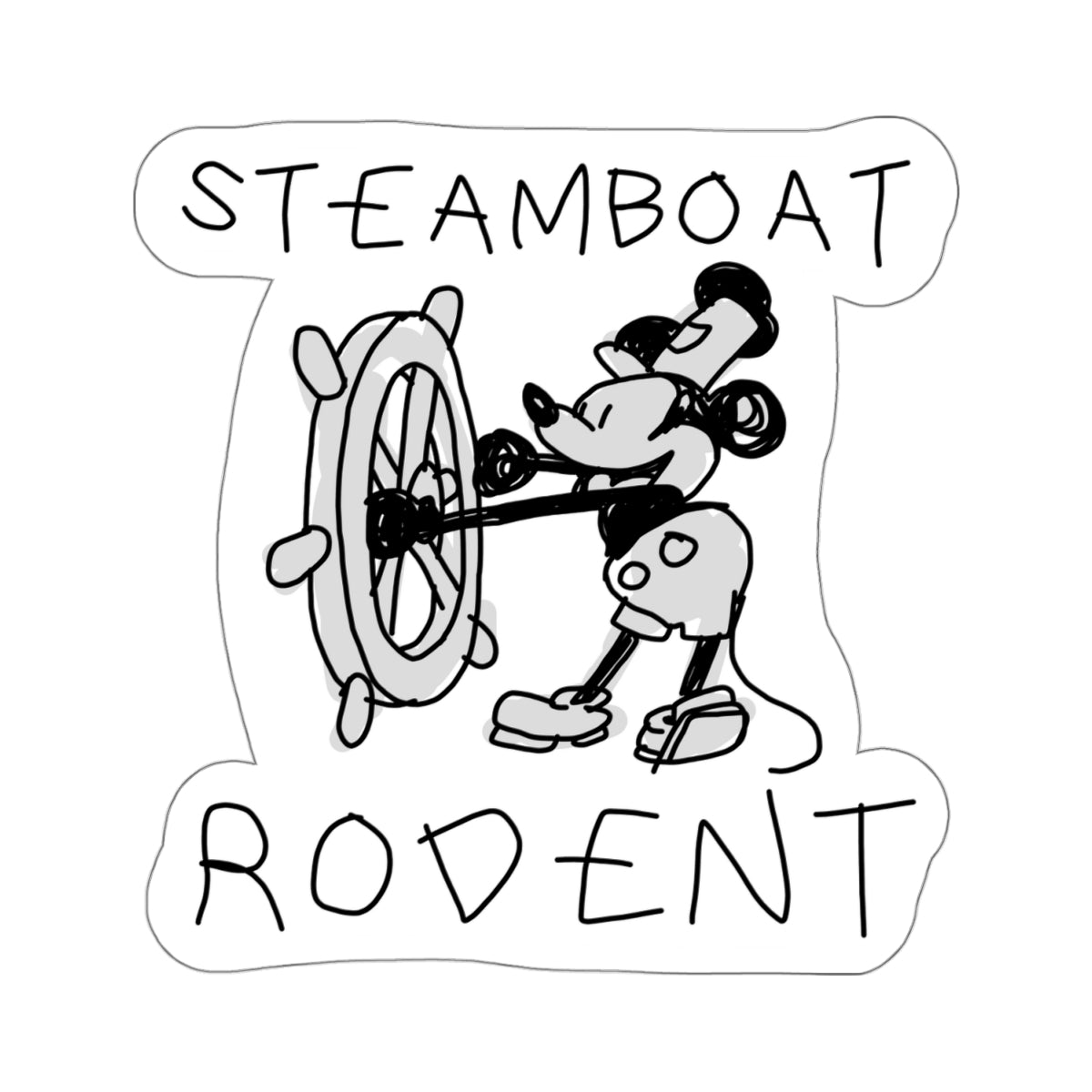 steamboat rodent sticker #2