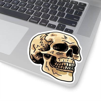 happy skull sticker