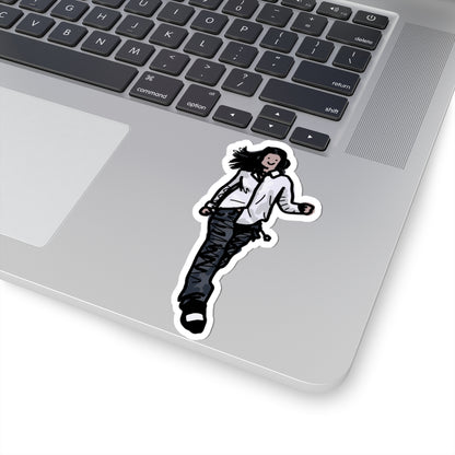 pop girl on the streets of new york sticker