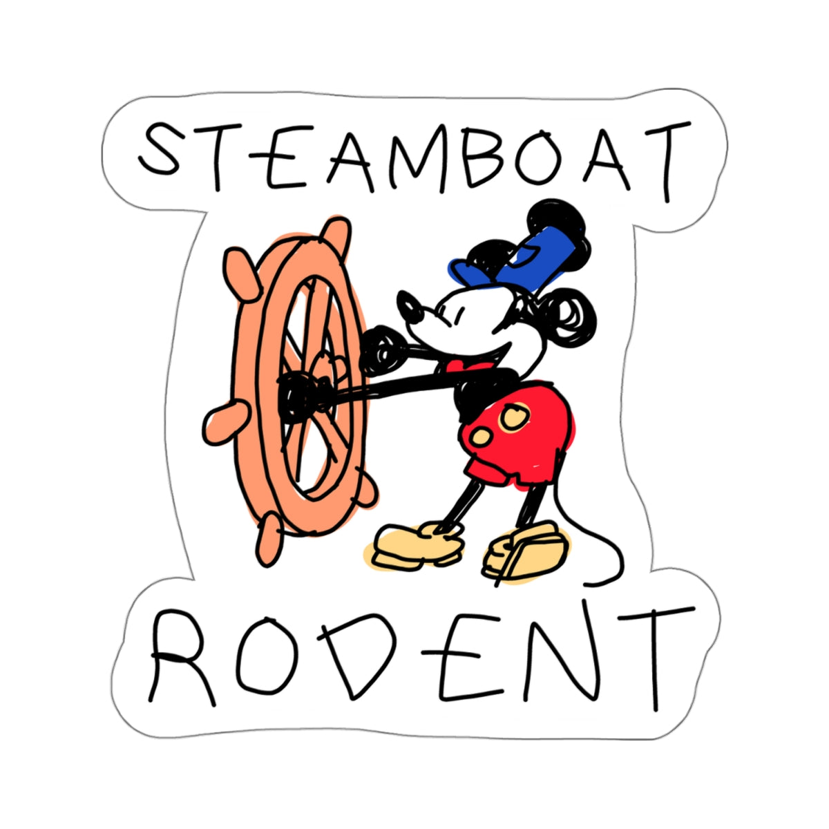 steamboat rodent sticker #1