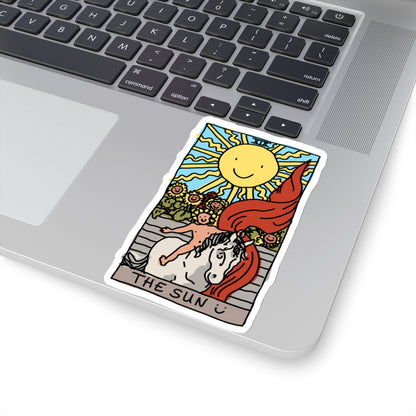 the sun tarot card sticker